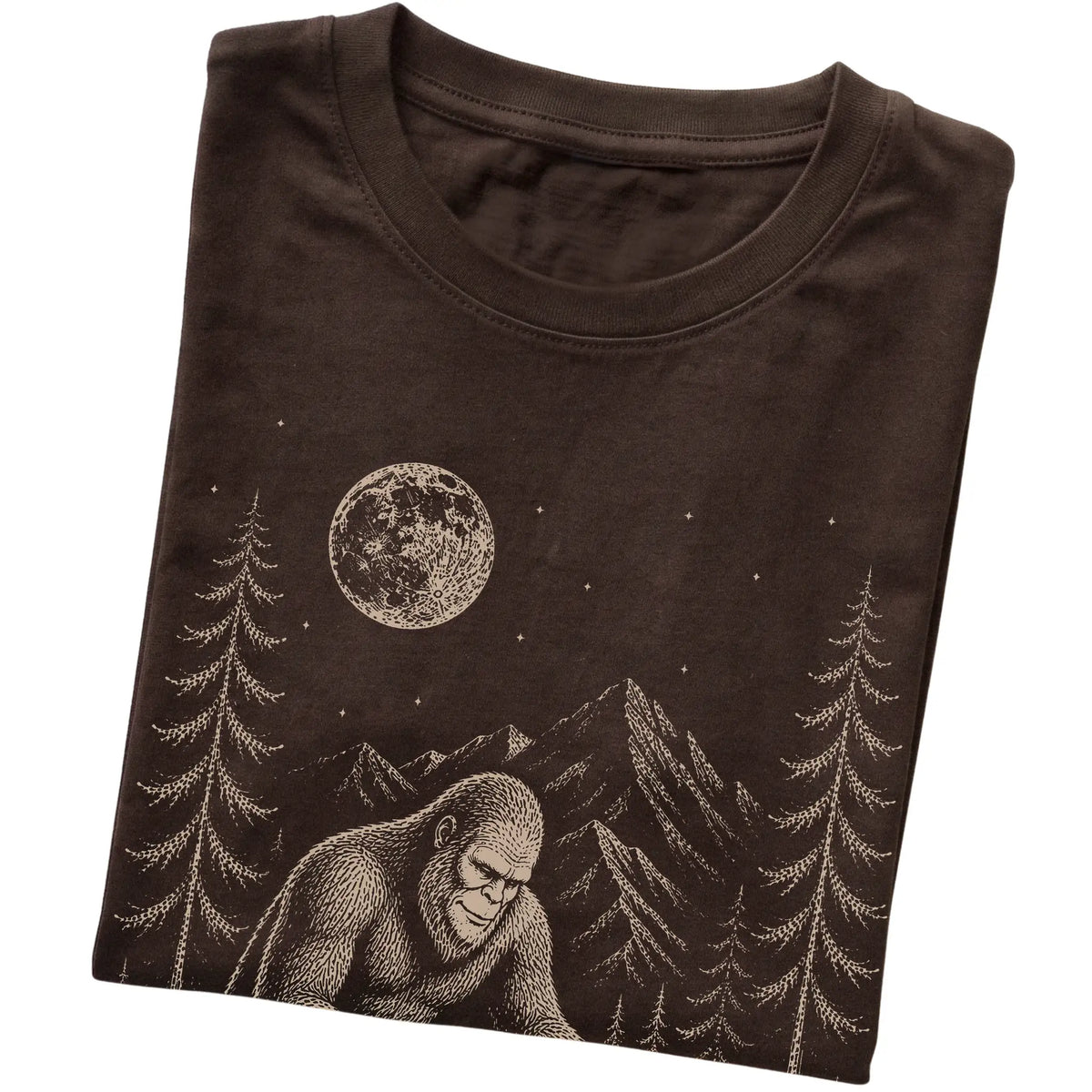 Folded Havanese and Bigfoot T-Shirt in Dark Chocolate
