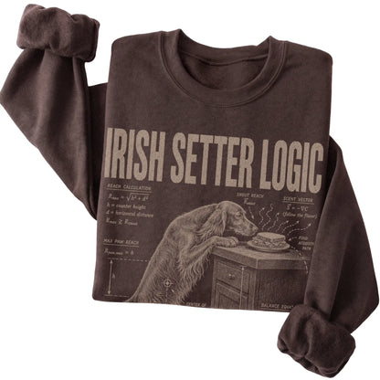 Dark Chocolate Irish Setter Logic T-Shirt folded detail