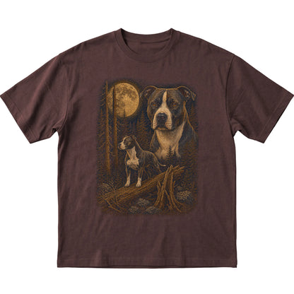 Pitbull Wildwood Moon T-Shirt in Dark Chocolate