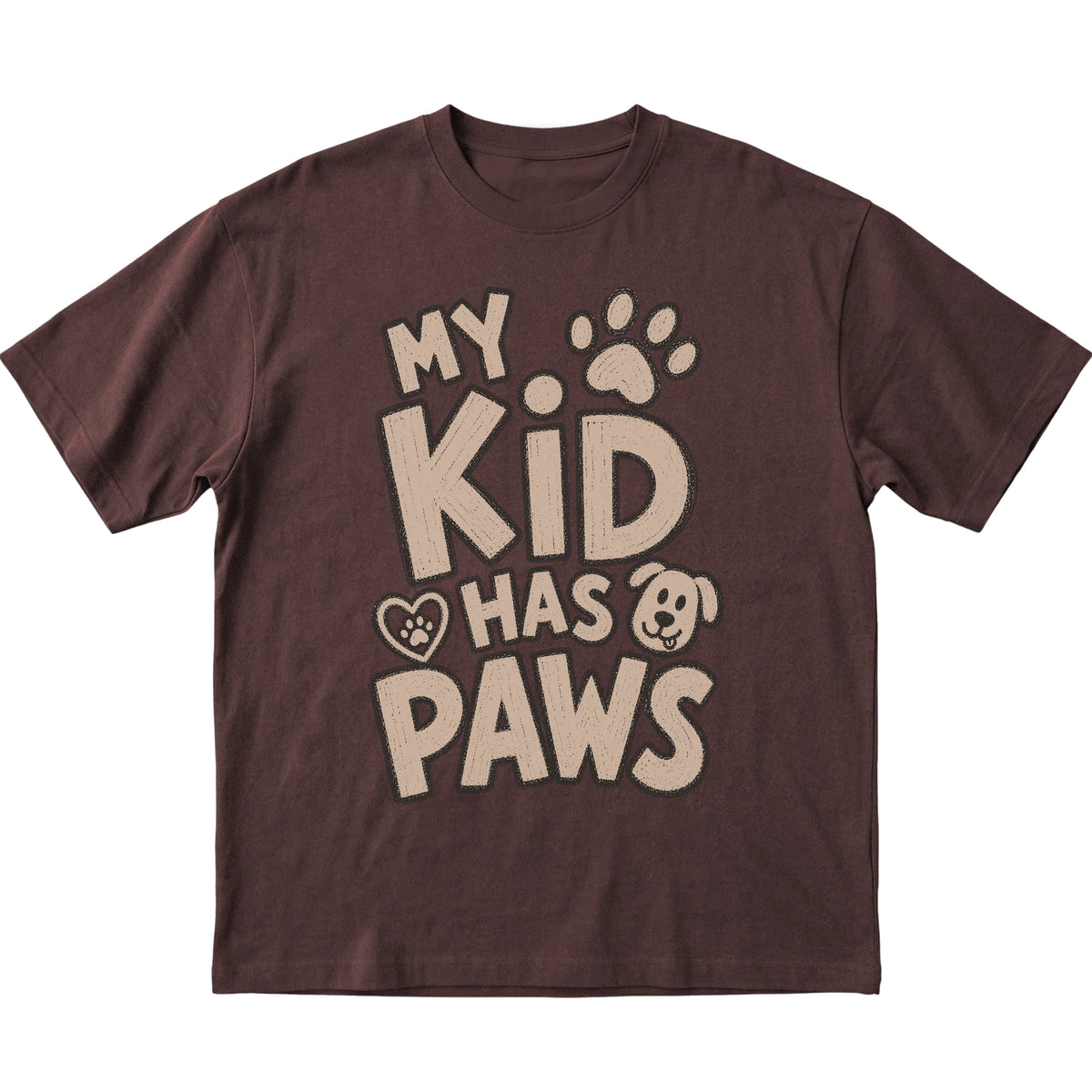 Dark Chocolate My kid has paws laid flat