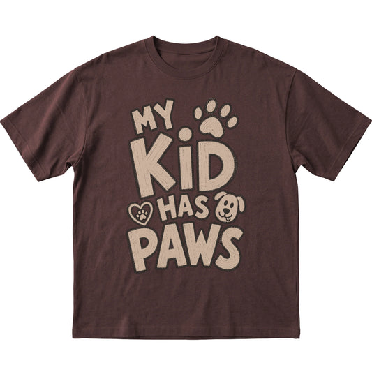 Dark Chocolate My kid has paws laid flat