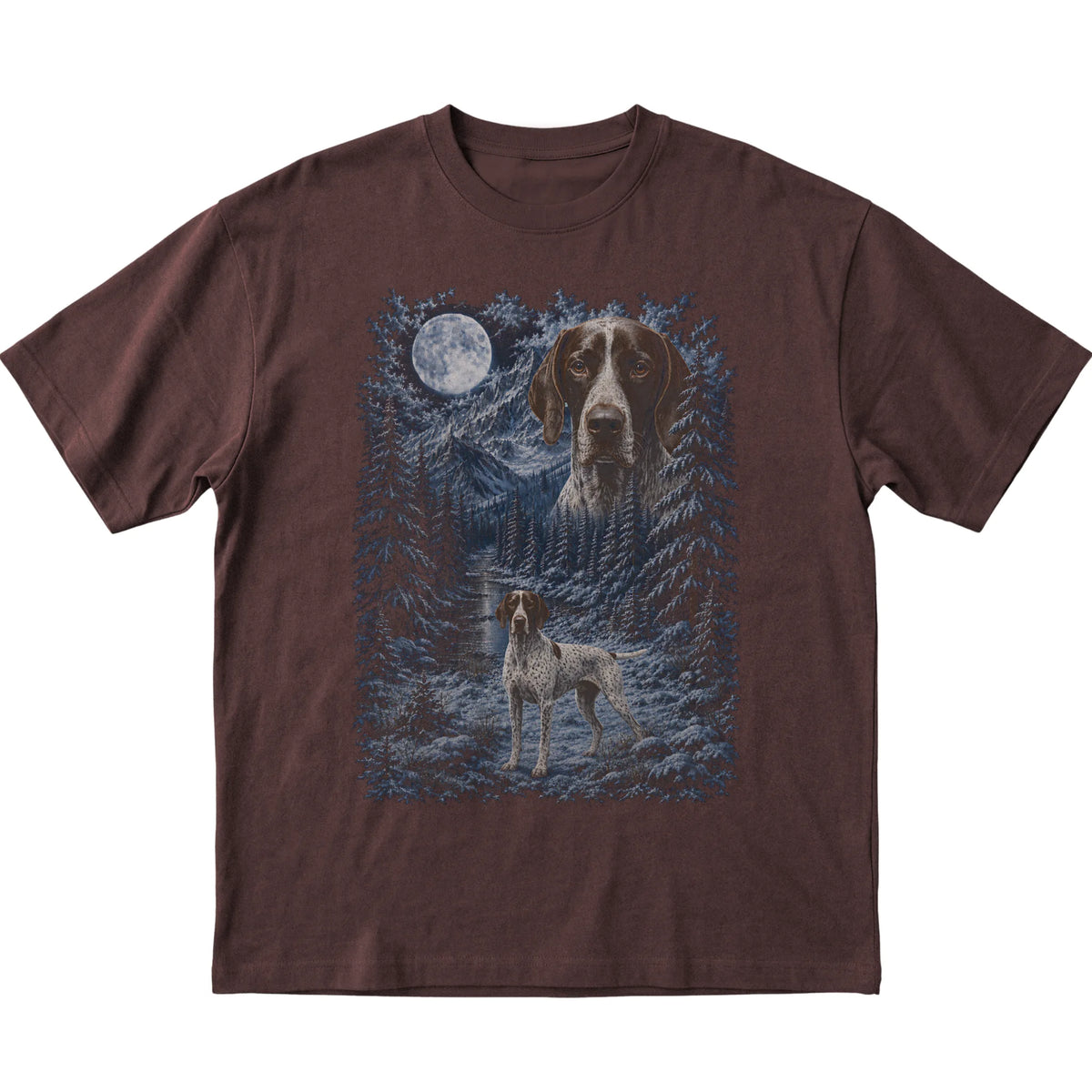 Pointer Forest Moon T-Shirt in Dark Chocolate