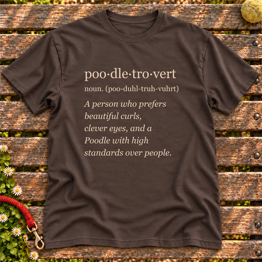 Dark Chocolate Poodle Tro-Vert Softstyle T-shirt