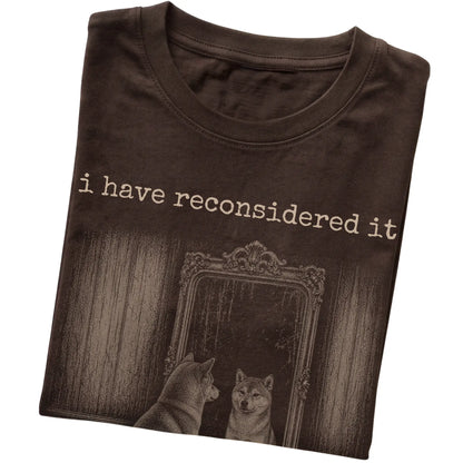 Dark Chocolate Shiba Inu The Answer Is Still No T-shirt, folded view