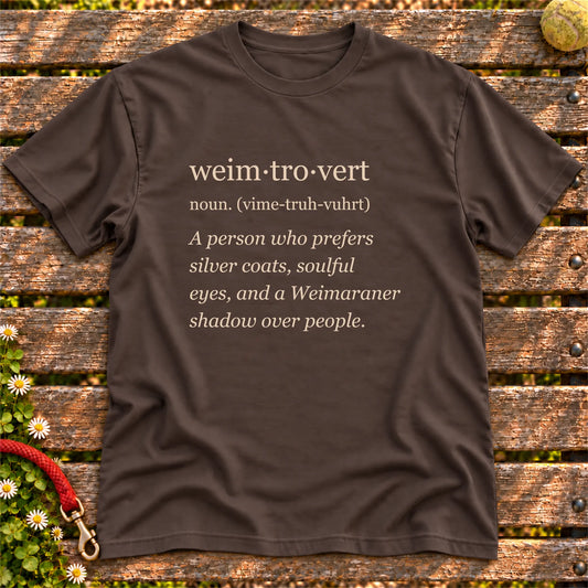 Dark Chocolate Weimaraner Tro-Vert Softstyle T-shirt