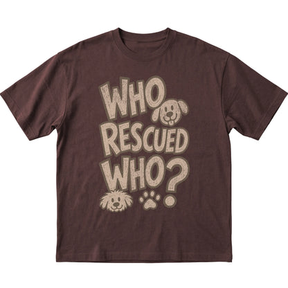 Dark Chocolate Who Rescued Who laid flat