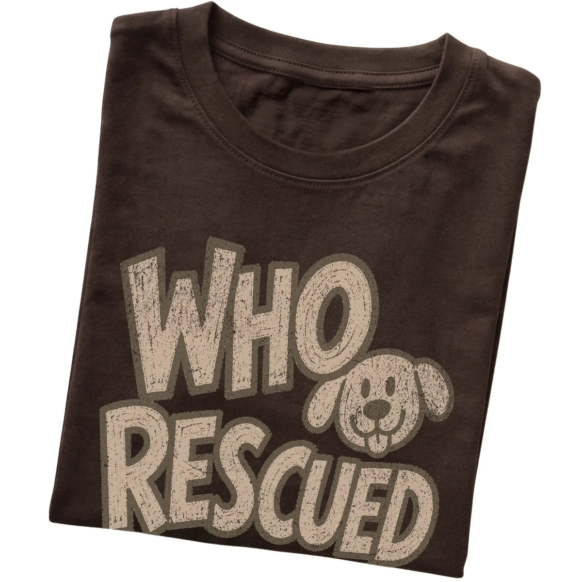 Dark Chocolate Who Rescued Who folded detail
