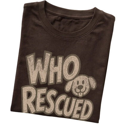 Dark Chocolate Who Rescued Who folded detail