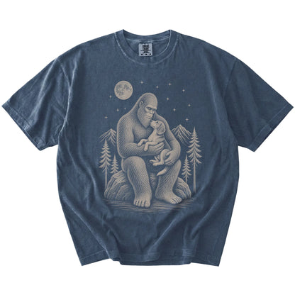 Bigfoot and Beagle T-Shirt in Denim
