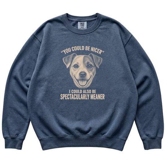 Jack Russell Guard Dog sweatshirt in Denim