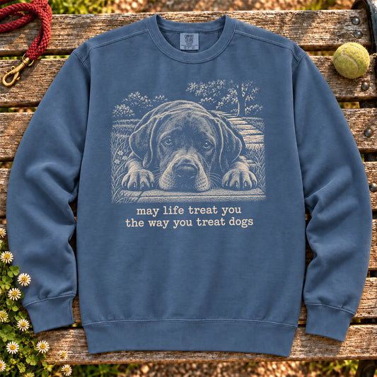 Labrador Retriever Karma sweatshirt in Denim