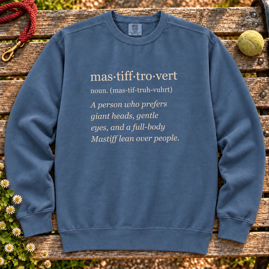 Denim Mastiff Tro-Vert Comfort Colors sweatshirt