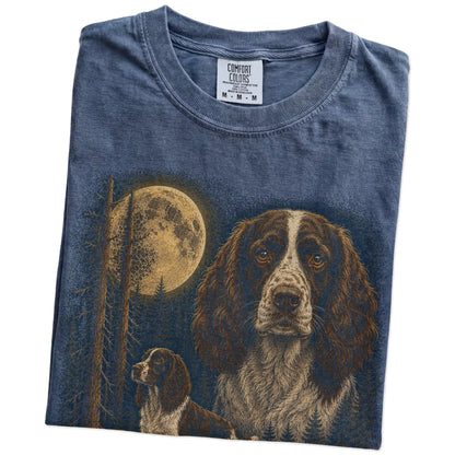 Denim Springer Spaniel Wildwood Moon t-shirt