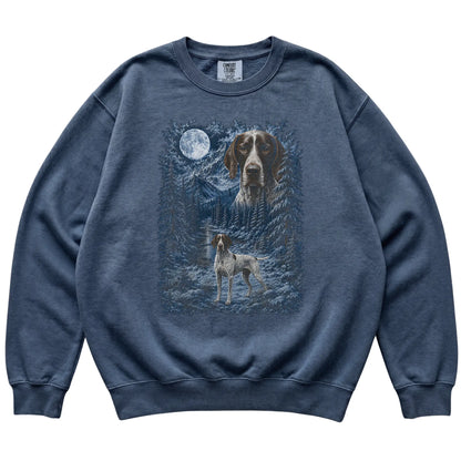 Pointer Forest Moon Sweatshirt in Denim