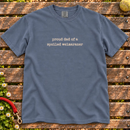 Proud Weimaraner Dad T-Shirt in Denim