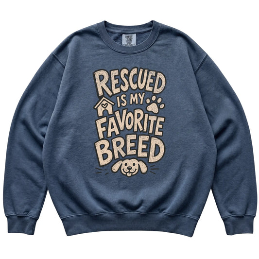 Denim Rescued is my favorite breed laid flat