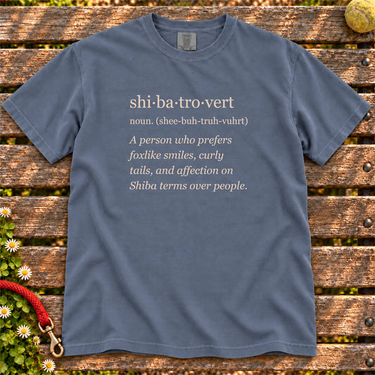 Denim Shiba Inu Tro-Vert Comfort Colors T-shirt
