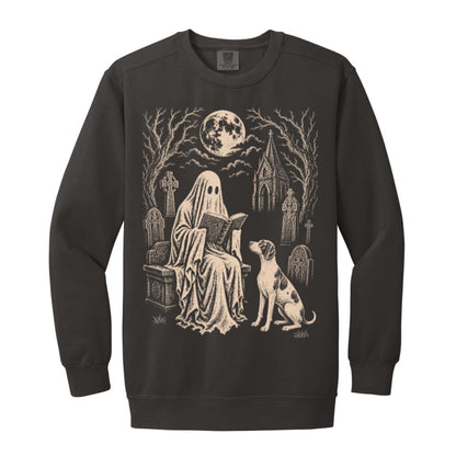 Pointer Ghost Reading sweatshirt in Pepper