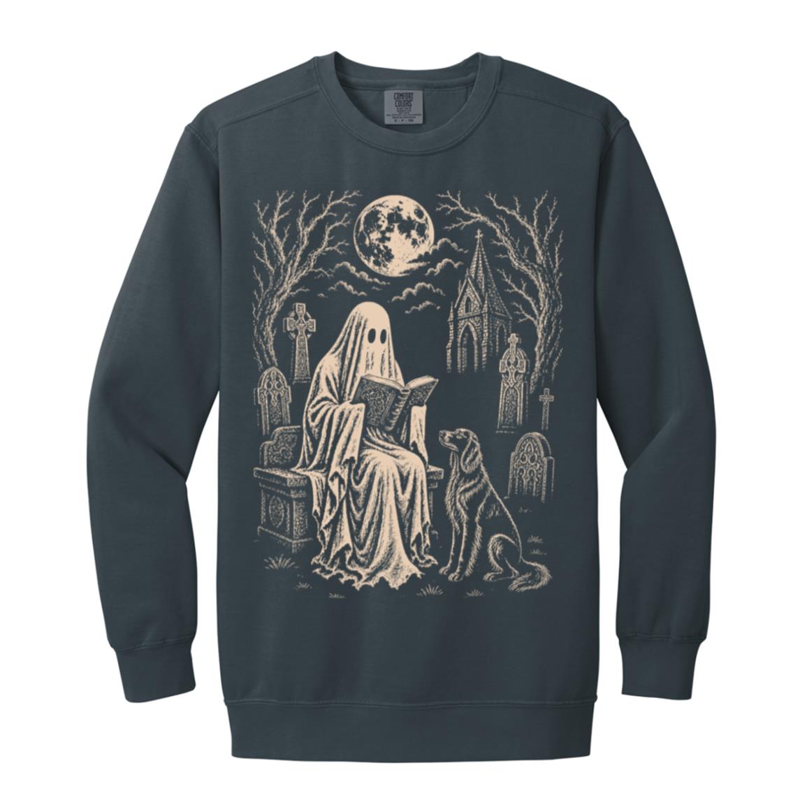 Irish Setter Ghost Reading sweatshirt in Denim