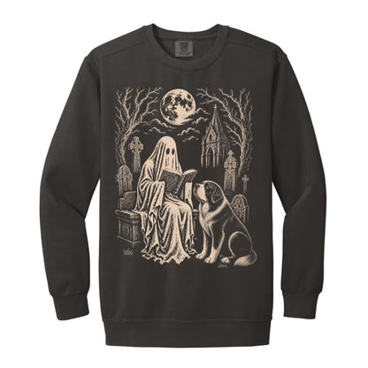 St. Bernard Ghost Reading sweatshirt in Pepper