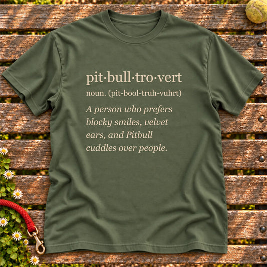 Military Green Pitbull Tro-Vert Softstyle T-shirt