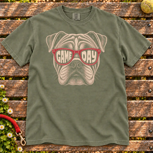 Bulldog Game Day T-Shirt in Moss