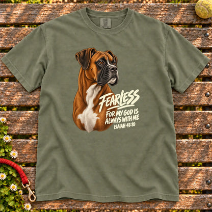 Moss Fearless Boxer T-shirt with Isaiah 41:10