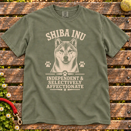 Selective Shiba Inu T-Shirt in Moss
