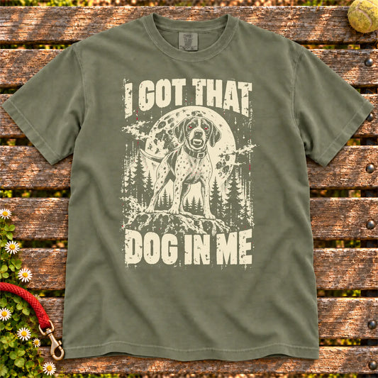 Moss Pointer I Got That Dog in Me T-shirt, full garment view