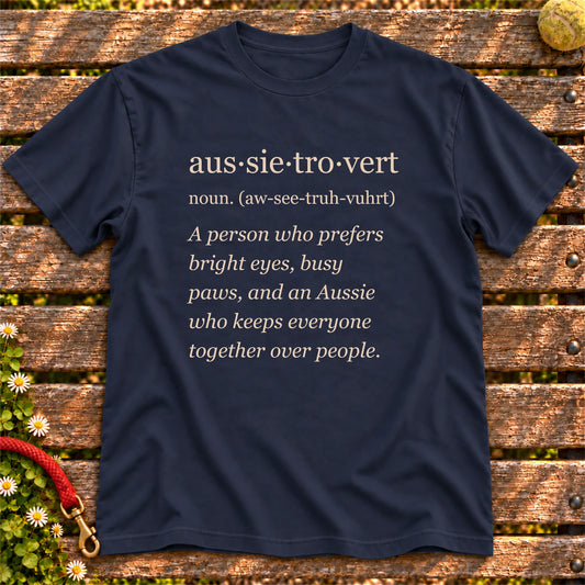 Navy Australian Shepherd Tro-Vert Softstyle T-shirt