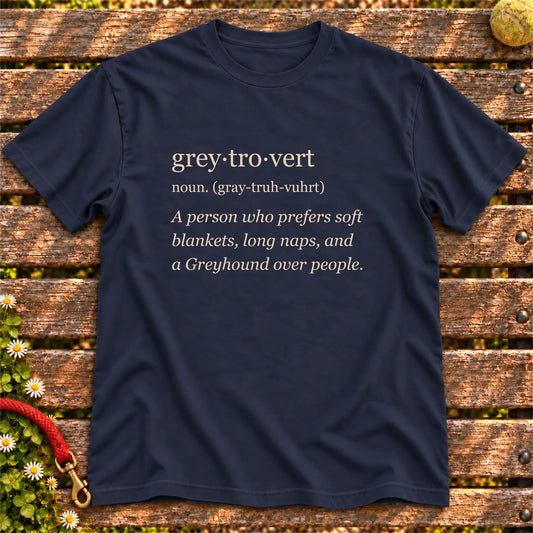 Navy Greyhound Tro-Vert Softstyle T-shirt