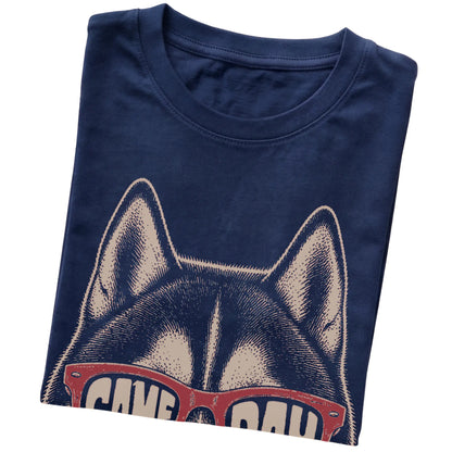 Navy Husky Game Day Sunglasses T-shirt, folded