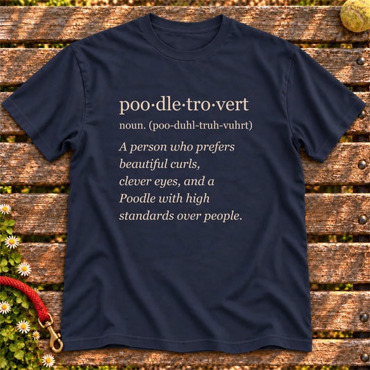 Navy Poodle Tro-Vert Softstyle T-shirt