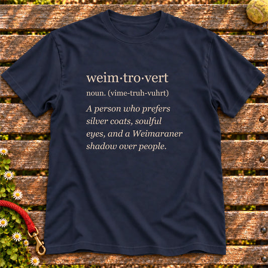 Navy Weimaraner Tro-Vert Softstyle T-shirt