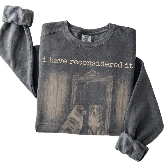Pepper Australian Shepherd The Answer Is Still No Comfort Colors sweatshirt, folded view