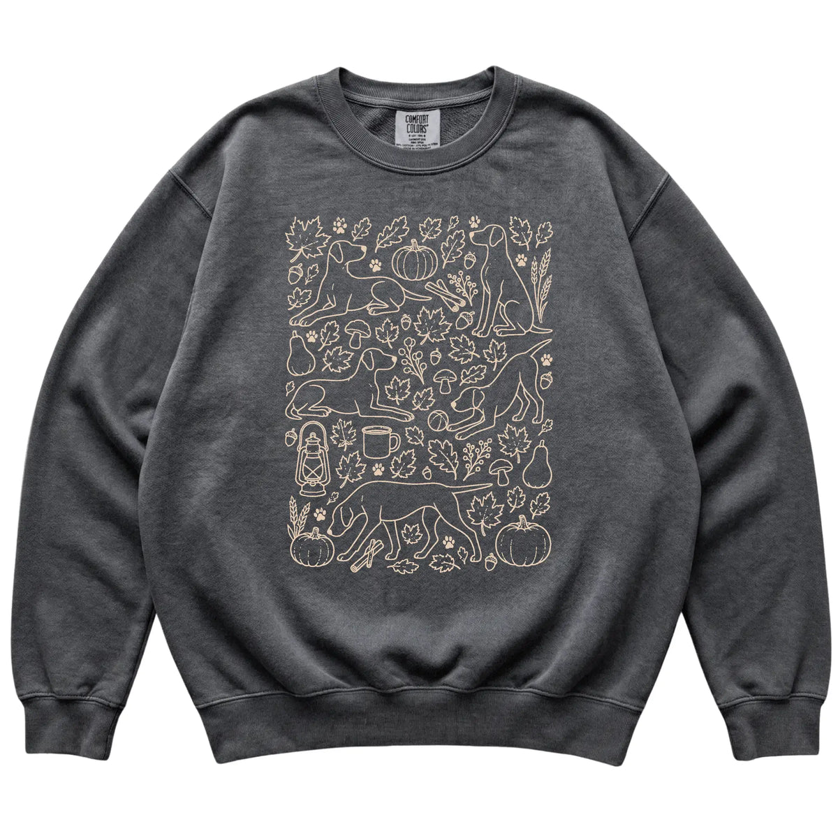 Pepper Pointer Fall Leaves shirt laid flat
