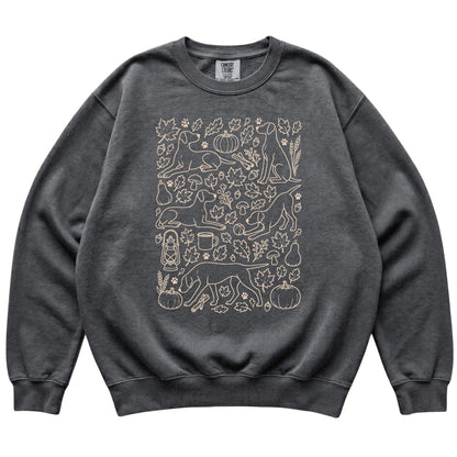 Pepper Pointer Fall Leaves shirt laid flat