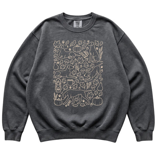 Pepper Pointer Fall Leaves shirt laid flat