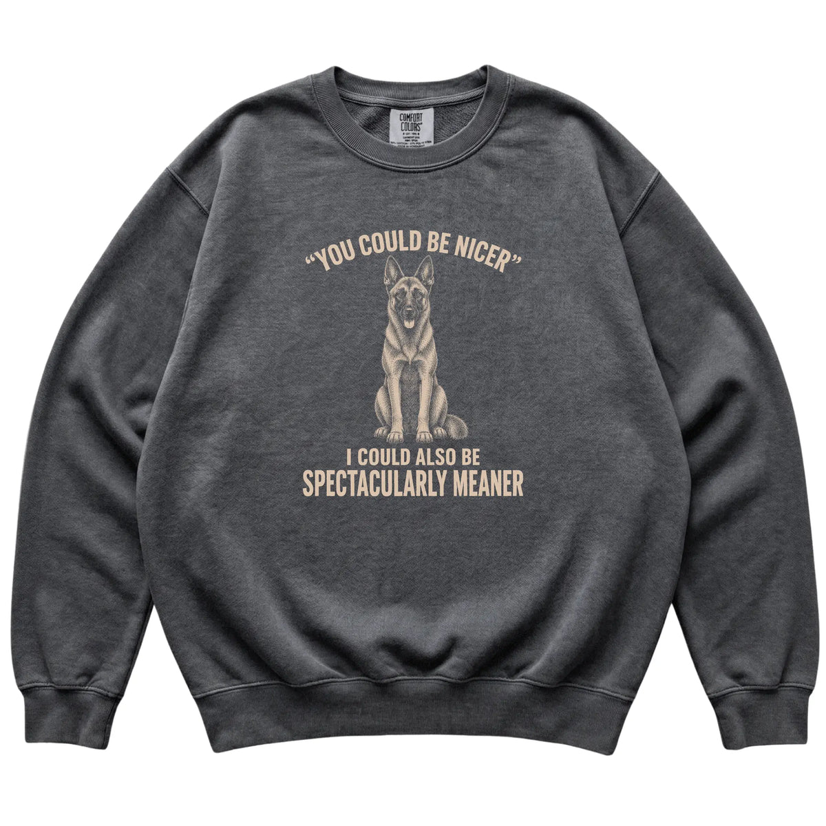 Belgian Malinois Guard Dog sweatshirt in Pepper