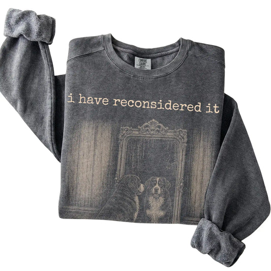 Pepper Bernese Mountain Dog The Answer Is Still No Comfort Colors sweatshirt, folded view