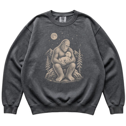 Bigfoot and Bichon Frise Sweatshirt in Pepper