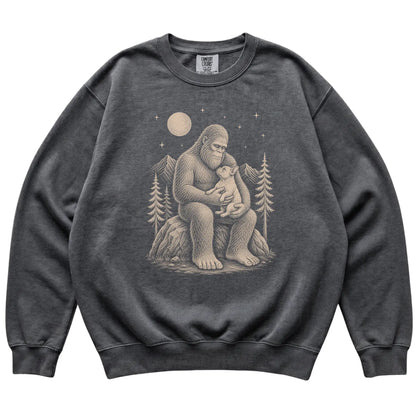 Bigfoot and Frenchie Sweatshirt in Pepper