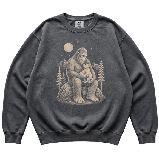 Bigfoot and Frenchie Sweatshirt in Pepper