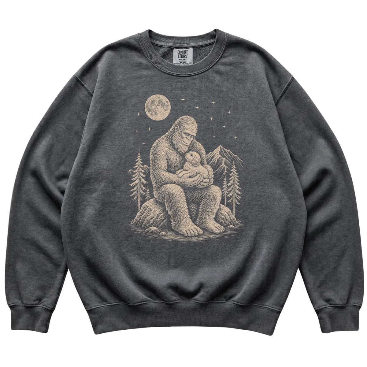 Bigfoot and Havanese Sweatshirt in Pepper