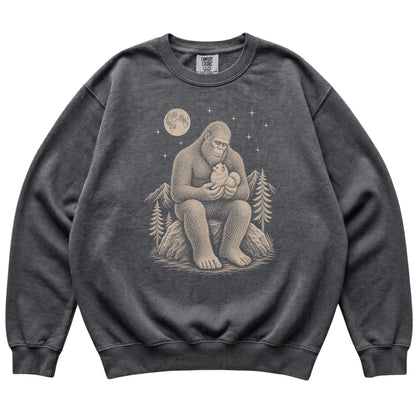 Bigfoot and Pomeranian Sweatshirt in Pepper