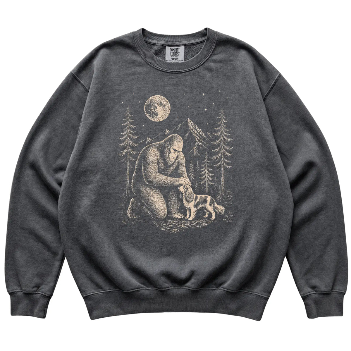 Cavalier and Bigfoot Sweatshirt in Pepper