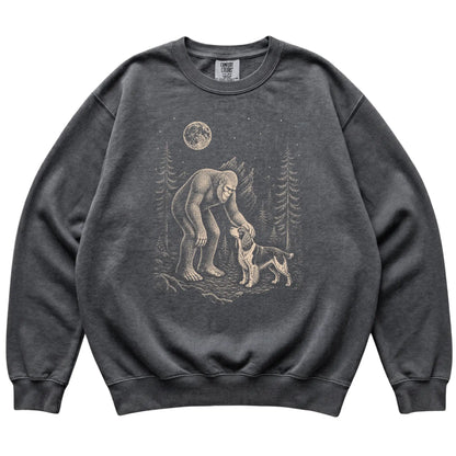 Springer Spaniel and Bigfoot Sweatshirt in Pepper