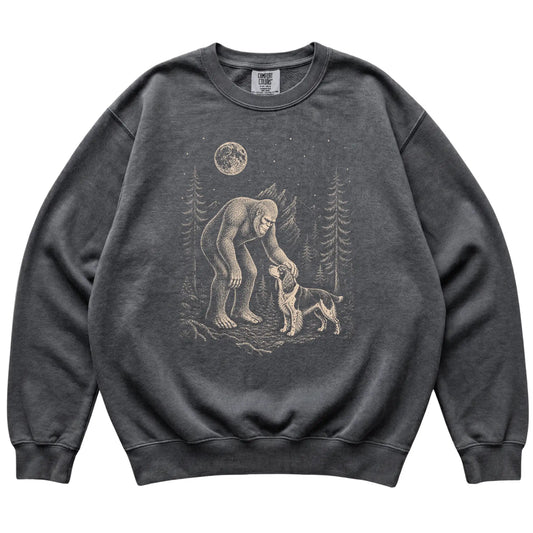 Springer Spaniel and Bigfoot Sweatshirt in Pepper