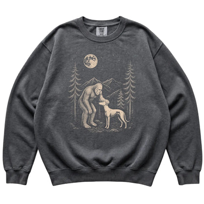 Whippet and Bigfoot Sweatshirt in Pepper