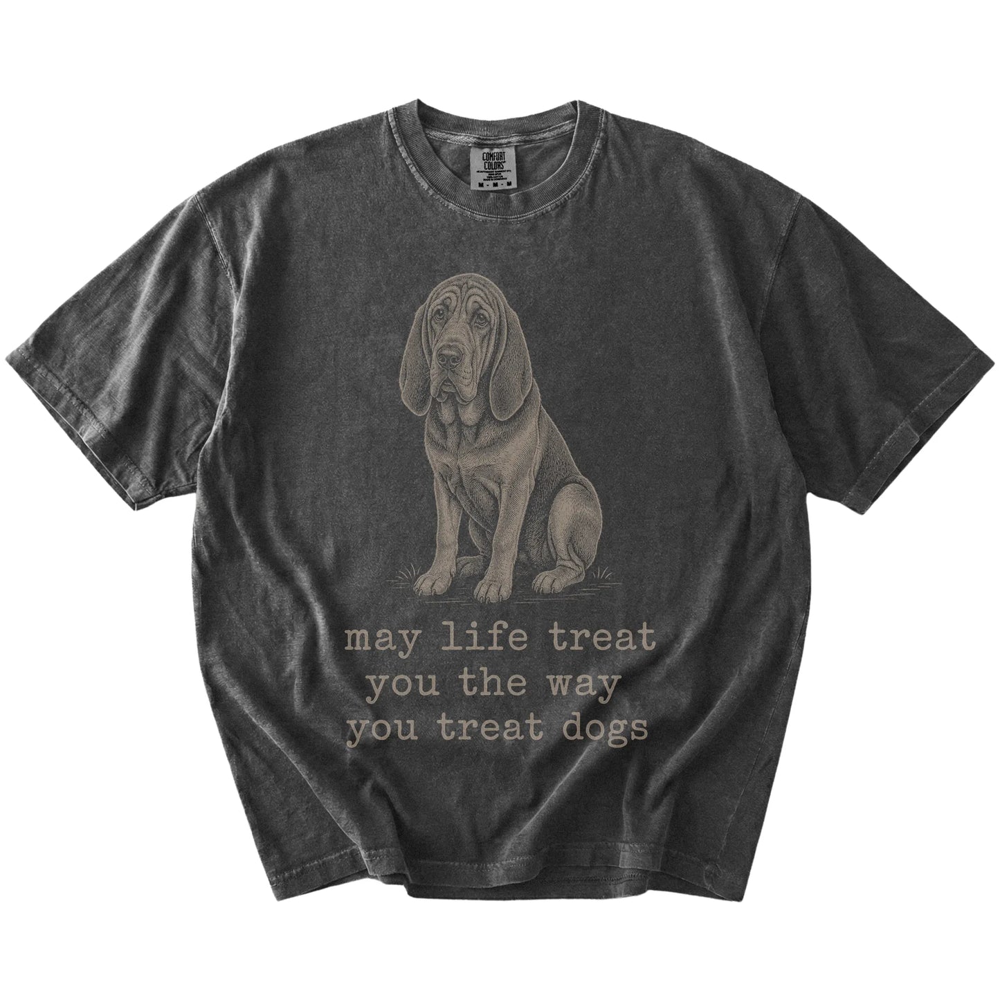 Pepper Bloodhound Karma T-Shirt laid flat